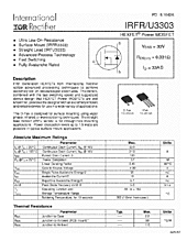 DataSheet IRFR3303 pdf
